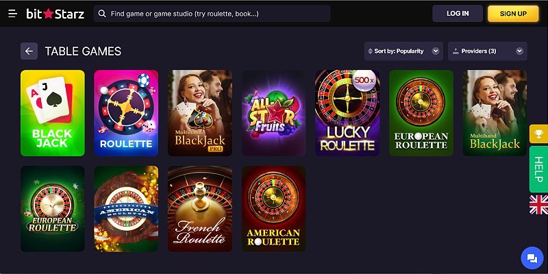 Bitstarz screenshot