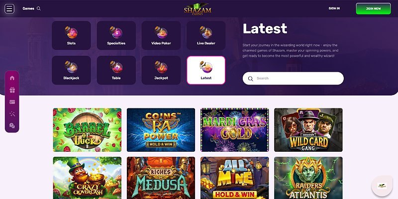 Shazam - a New York online casino we tested